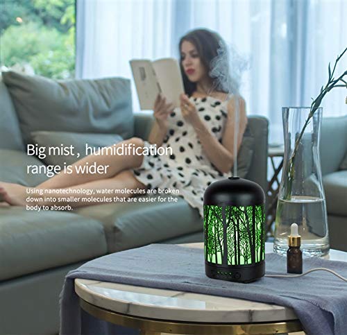 Essential Oil Diffuser Forrest 100ml Colorful Iron LED 3d light Advanced Cool Mist Humidifier
