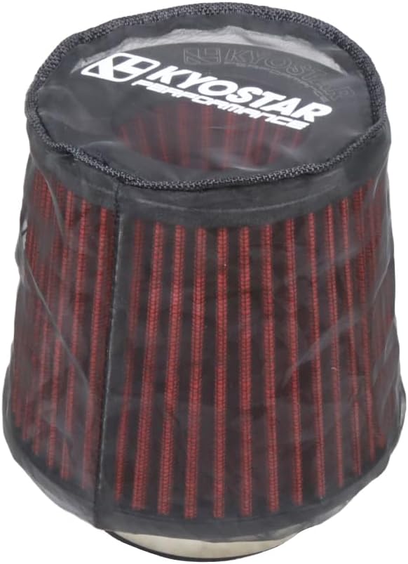 Kyostar Universal Air Filter Cover, Dustproof Cold Air Intake Filter Cover Wrap for Car, Air Intake Filter Sock Cover for High Flow Air Intake Filters