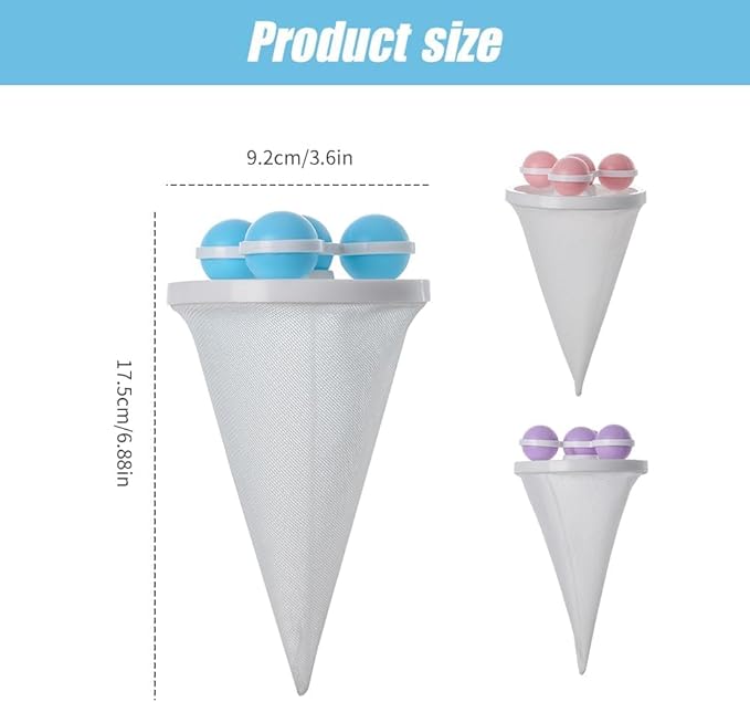 Floating Hair Filtering Mesh Removal, 2025 New Lint Catcher for Washing Machine Pet Hair Catcher for Washing Machine, Reusable Washing Machine Hair Catcher Tool for Pet Dog Hair Remover (3, Colorful)