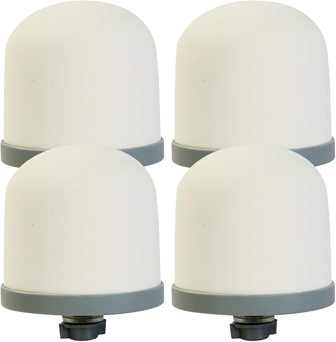 HUI NING Replacement Ceramic Dome Water Filter for Countertop,Household Water Bucket, Water Cooler Filtration Systems Water Pitcher (4 PCS)