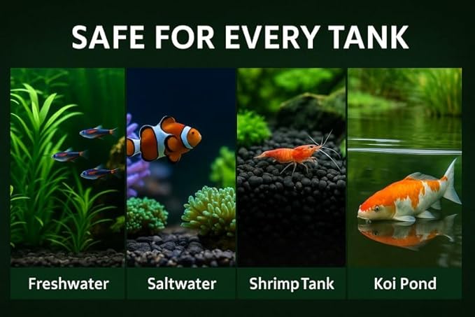 Aquarium Filter Carbon – Activated Charcoal Media for Fish Tank & Pond Filters – 1 Kg (2.2 lb) – Steam Activated Coconut Shell Carbon Granules – Coir Wonder