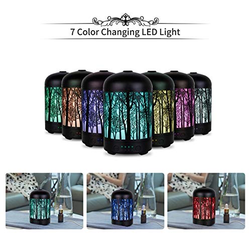 Essential Oil Diffuser Forrest 100ml Colorful Iron LED 3d light Advanced Cool Mist Humidifier