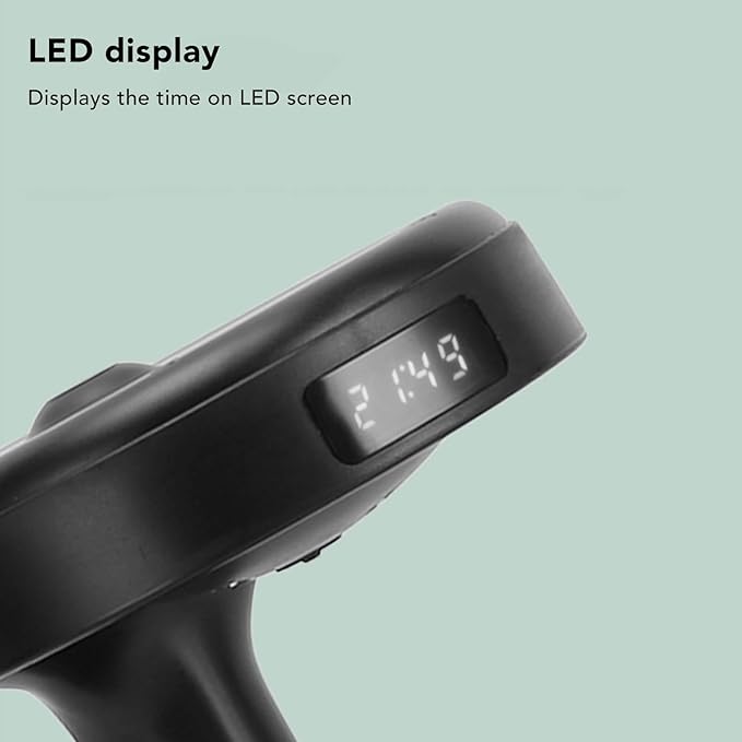 Anti Humidifier, 800ml Hovering Water Drop Backflow Creative Humidifier Quiet USB Powered Mist Humidifier with Night Light and LED Clock Display for Home Office