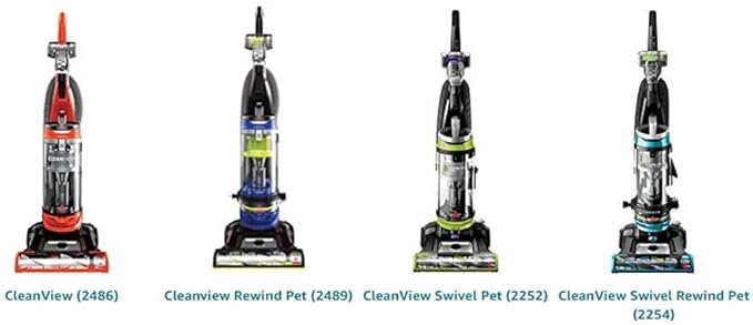 6 pack vacuum replacement filter Compatible With Bissell 1214 2252 2486 2489 24899 27909 22543 Cleanview Rotary Pet Upright vacuum cleaner Motor Filter Replacement Part Number #1608225