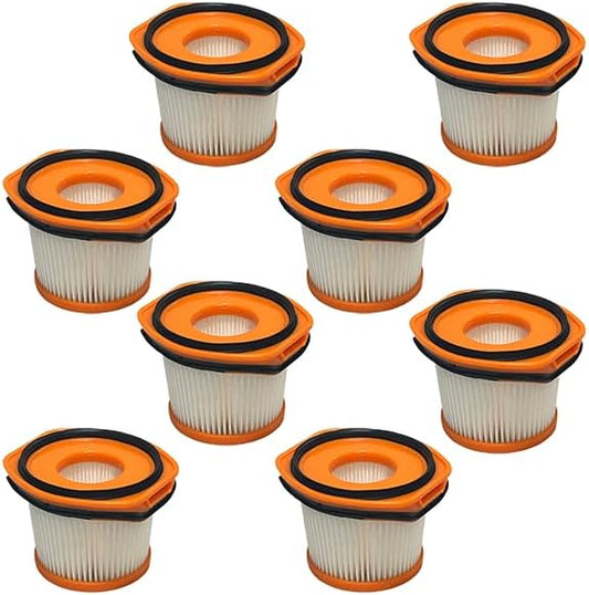 Nispira XFFWV360 WS620 HEPA Cordless Stick Vacuum Filter Replacment Compatible with Shark Wandvac System WS630, WS632, WS642, WS632BLBRN, WS632GNBRN, WS632RGBRN, WS632GDBRN, WS632PKBRN 8 Pack