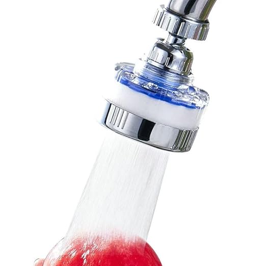 21Pcs Sink Water Filter Faucet with Cartridges Set, Universal 360 ° Rotating Kitchen Faucet Water Filter Removes Fluoride Heavy Metals Hard Water Compatible with Most Kitchen/Laundry Sink Faucets