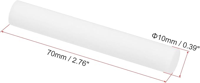 PATIKIL Humidifier Cotton Filter Sticks, 10 Pcs Refill Sticks Filter Wicks Replacement for USB Mini Humidifiers Portable Diffuser (2.76'' x 0.39''), White