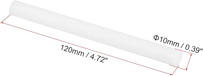 PATIKIL Humidifier Cotton Filter Sticks, 10 Pcs Refill Sticks Filter Wicks Replacement for USB Mini Humidifiers Portable Diffuser (4.72'' x 0.39''), White