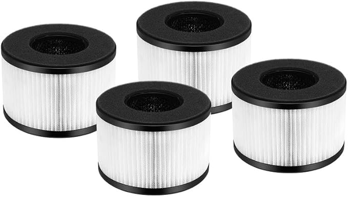 4 Pack BS-03 HEPA Replacement Filter for PARTU BS-03 Part U, Part X and Slevoo BS-03 Air Purifier, 3-in-1 filtration with HEPA Filter, Activated Carbon Filter, NOT FOR BS-01 Model