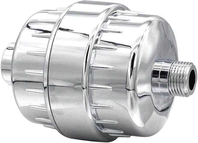 SOLVEX 15 Stage Shower Water Filter - Shower Head Filter, Remove Chlorine Heavy Metals and Other Sediments, Vitamin C Water Softener Reduces Dry Itchy Skin（Chromed),US-SP-50090