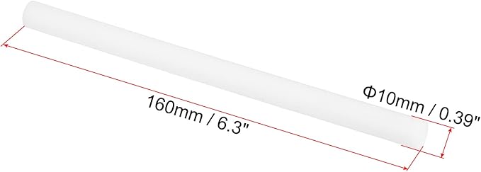 PATIKIL Humidifier Cotton Filter Sticks, 10 Pcs Refill Sticks Filter Wicks Replacement for USB Mini Humidifiers Portable Diffuser (6.3'' x 0.39''), White