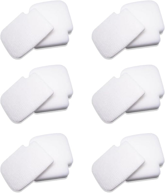 6-Pack AZ3002 Foam & Felt Filters Replacement - Washable Pre-Motor Filters for Shark Stratos AZ3002/AZ3000 Vacuum Cleaners, Pure Maintenance Set (No HEPA) Restores Suction Power