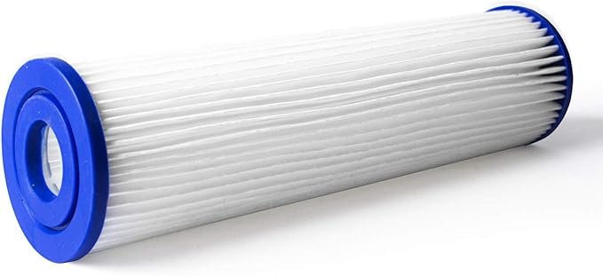 Pleated Poly Sediment Water Filter Cartridge 10x2.5" 20 Micron 25 Pack