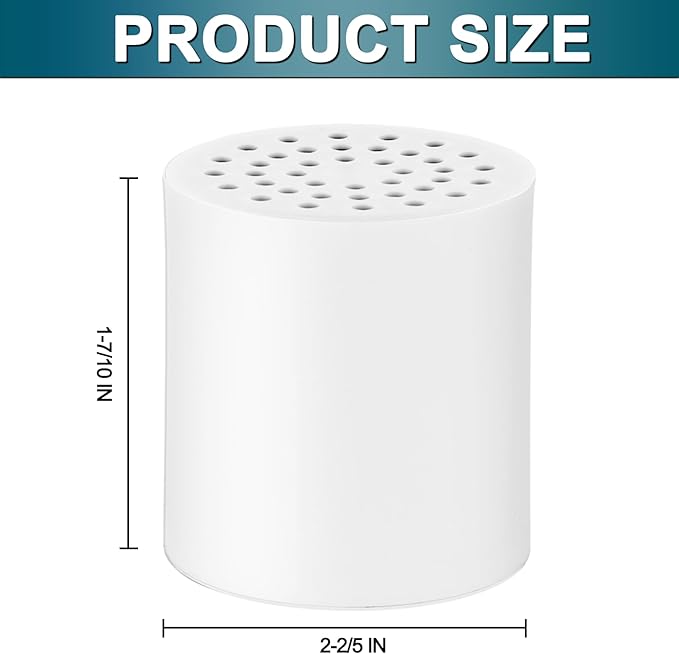 Cenipar 20 Stage Shower Filter Replacement Shower Cartridge Filter, Shower Head Filter Refill with Vitamin C Shower Head Replacement Filter for Hard Water 4 Pack