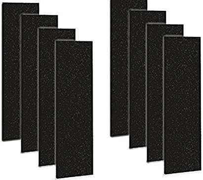 CFS – Premium Carbon Activated PreFilter Compatible with FLT4825, AC4800 for HW Air Purifier. Precision–Removed Odor and VOCs - Charcoal Air Filter Sheet – Black, Pack of 8