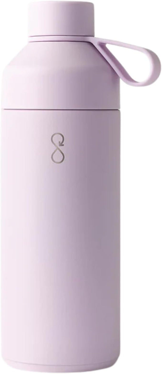Ocean Bottle - Recycled Stainless Steel Bottle - Eco-Friendly & Reusable (Big 34 oz, Lavender Haze)