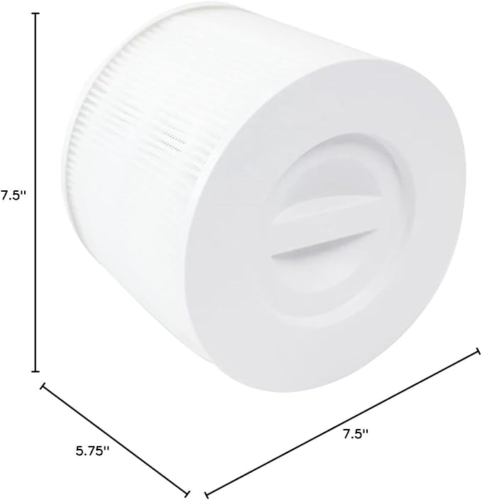 Nispira 3-in-1 True HEPA Carbon Filter Replacement Compatible with Puro240 240 Air Purifier, 1 Pack
