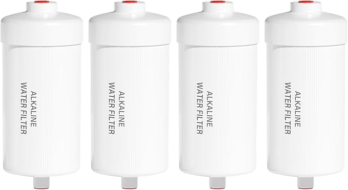 Purewell PH-2 White 3-Stage Alkaline Filter Elements, Additional filters for Berkey® Black Activated Carbon Filters, Berkey® and Purewell Gravity Filtration Water System, pH 8-9 (4 Pack, K Series)