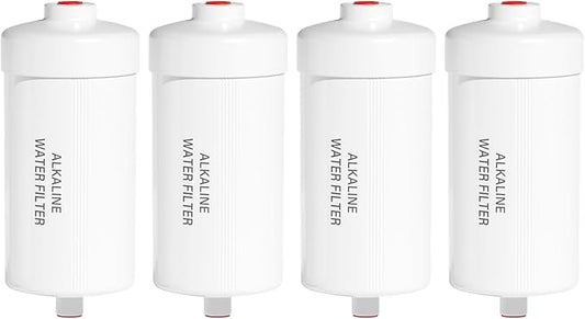 Purewell PH-2 White 3-Stage Alkaline Filter Elements, Additional filters for Berkey® Black Activated Carbon Filters, Berkey® and Purewell Gravity Filtration Water System, pH 8-9 (4 Pack, K Series)