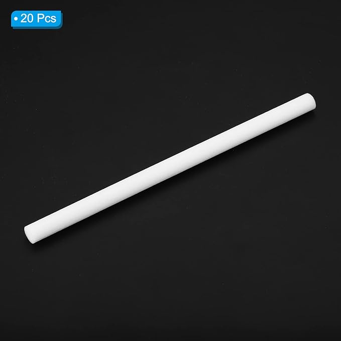 PATIKIL Humidifier Cotton Filter Sticks, 20 Pcs Refill Sticks Filter Wicks Replacement for USB Mini Humidifiers Portable Diffuser (5.31'' x 0.28''), White