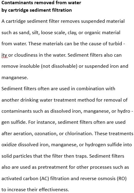 10 Micron Sediment water Filter - Whole House Water Filter Cartridge - 4.5 x 20-inch Replacement - Compatible with All Whole House Water Filter System - (20 X 4.5, 4 Count)