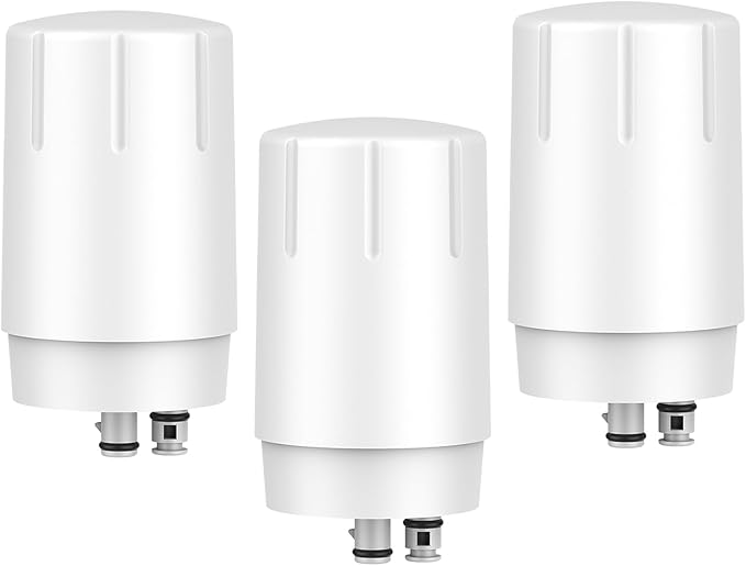 Faucet Filter Cartridges, Replacement for Brita® Faucet Filter 36311 On Tap Water Filtration System Compatible with Brita®Replacement Filters, 36313, FR-200, FF-100 White (Pack of 3)