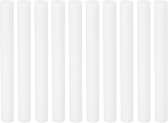 PATIKIL Humidifier Cotton Filter Sticks, 10 Pcs Refill Sticks Filter Wicks Replacement for USB Mini Humidifiers Portable Diffuser (3.94'' x 0.39''), White