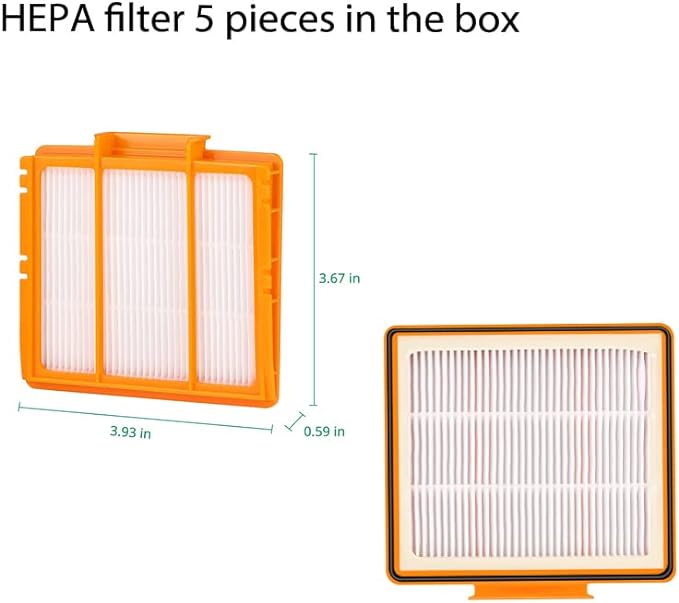 Replacement Parts for Shark AI AV2511AE AV2501S AV2610WA AV2501AE RV2502AE RV2610WA UR2500SR RV2520 AV2510 Accessories Kit :Main Roller Brush/Cover HEPA Filters Foam/Primary Filter Sweep Side Brushes