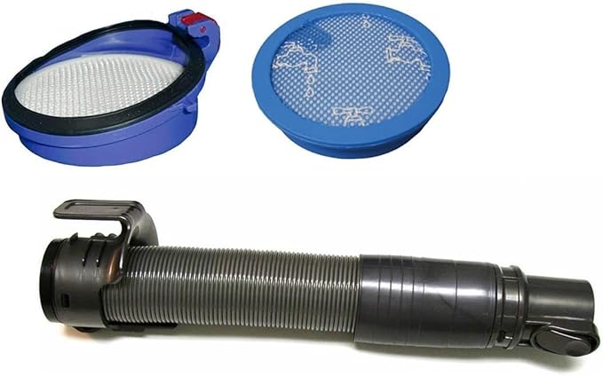 Replacement Filter Kit Compatible with Dyson DC24 Upright Vacuum Cleaners + Replacement DC24 Hose. Kit Includes Pre Filter Hepa Filter + Hose