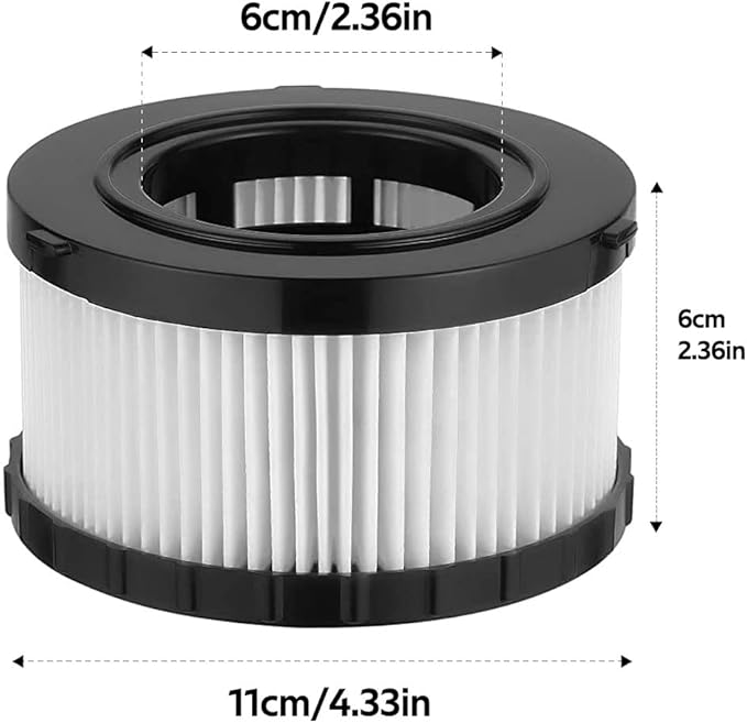 4 Pack DC5151H HEPA Filter Replacement Fit for DEWALT DC5151H DC515 DCV517 Wet Dry Vacuum