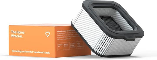 Mila Air Home Wrecker H12 HEPA Home Replacement Filter, Genuine Mila Air Filter for Home Renovations, Removes Formaldehyde, Dust, Odors, & Pollen, Ideal for Large Room or Bedroom