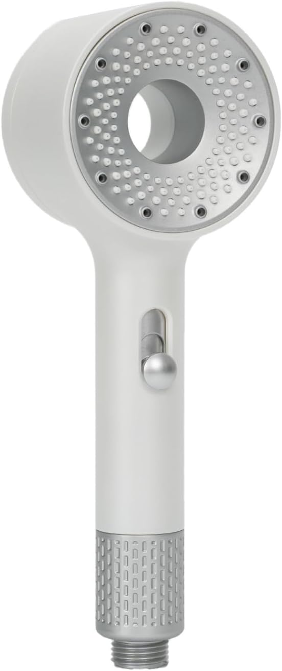 Handheld Filtered Shower Head, High Pressure, Reduce Impurities for Healthier, Skin & Hair, with NSF Certified Filtration for Hard Water Shower Filter & Vitamin C Aroma Ring (White)