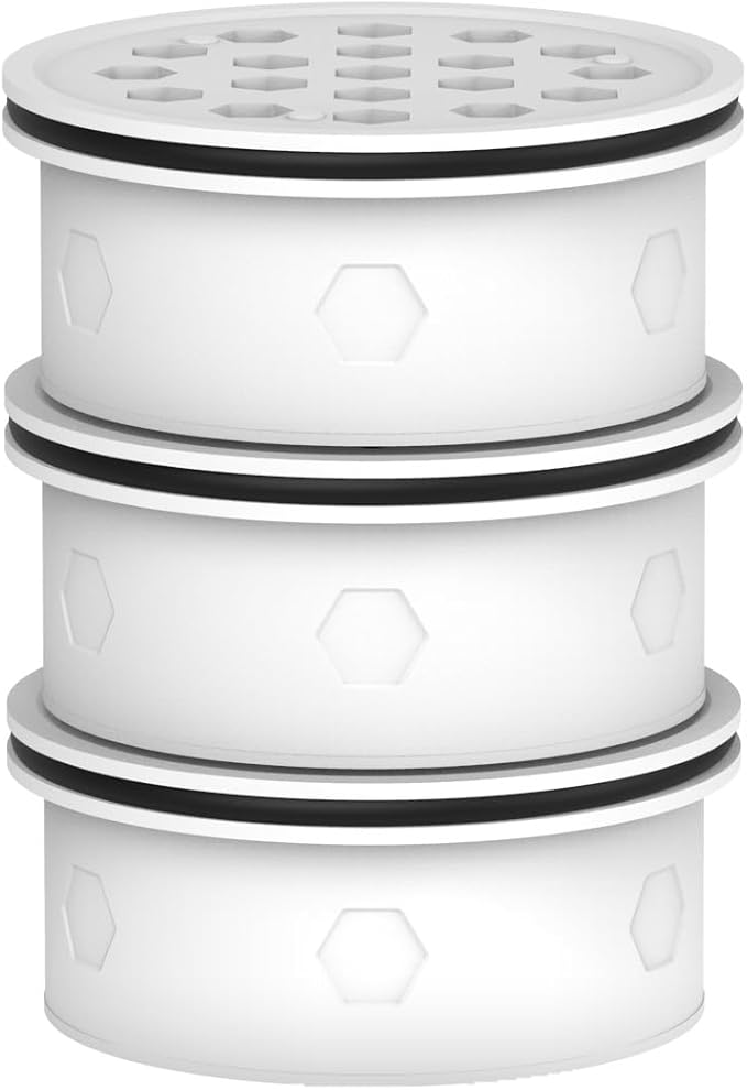 MARRIOTTO Water Filter Replacement for Ls Home Dispenser 18 Cup/Glass Pitcher 7 Cup/Plastic Pitcher 10 Cup/Plastic Pitcher 7 Cup, 3 Activated Carbon + Ion Exchange Filter