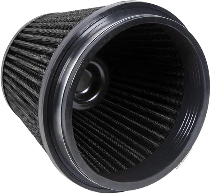 Kyostar 6 Inch (152mm) Neck High Flow Inlet Cold Air Intake Cone Replacement Dry Air Filter Black