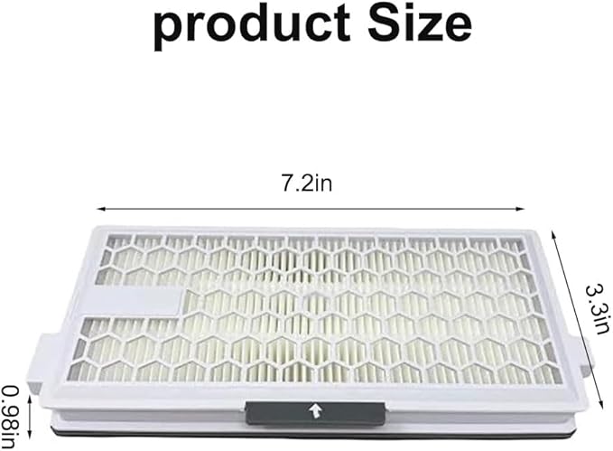 4 Pack SF-HA 50 HEPA AirClean 50 Filter for Miele, Vacuum Filters Compatible with Miele S4, S5, S6, S8, S8000, S8999, S6000, S6999, S5000 Series, Air Filtration for Complete C2 & C3 Models