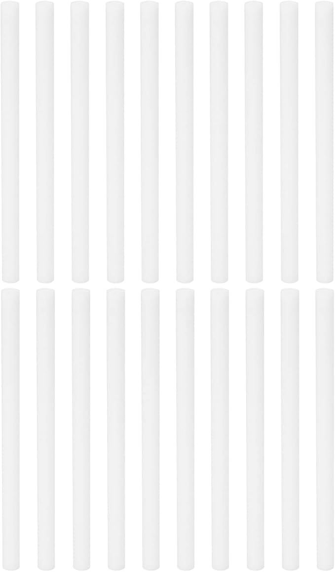 PATIKIL Humidifier Cotton Filter Sticks, 20 Pcs Refill Sticks Filter Wicks Replacement for USB Mini Humidifiers Portable Diffuser (4.72'' x 0.28''), White
