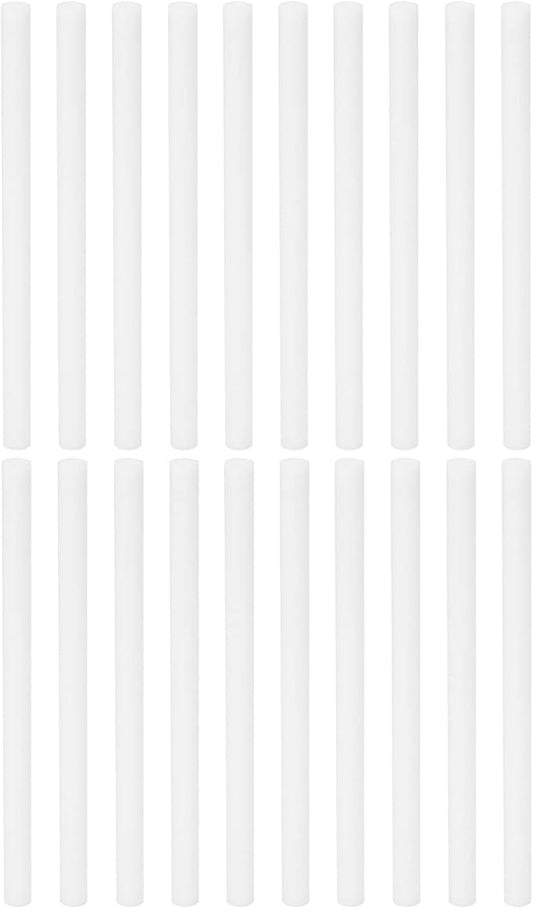 PATIKIL Humidifier Cotton Filter Sticks, 20 Pcs Refill Sticks Filter Wicks Replacement for USB Mini Humidifiers Portable Diffuser (4.72'' x 0.28''), White