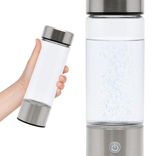 Flow Essence Hydrogen Water Bottle – Portable Molecular Hydrogen Generator with USB Charger – Wellness Hydration Solution for Home, Office & Travel