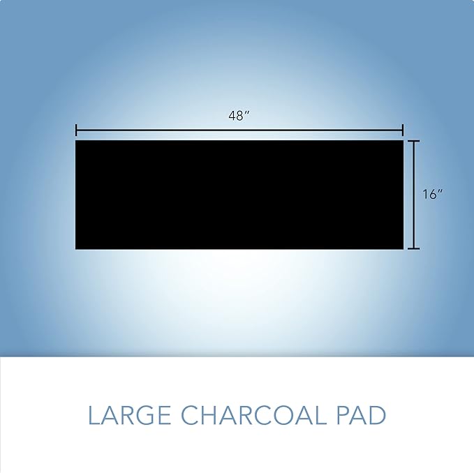 CFS – Pack of 4, Premium Cut-to-Fit Activated Carbon Pre-Filter Pad Compatible with 38002 Models – Fresh & Filtered Air for Indoor and Home – Charcoal Air Filter Sheet – 16" x 48" – Black