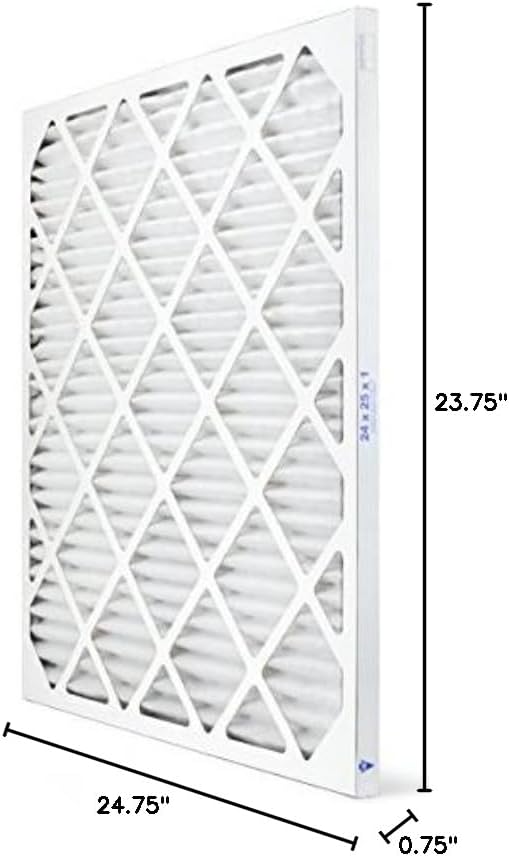 AIRX WICKED CLEAN AIR. 24x25x1 Air Filter MERV 13 Pleated HVAC AC Furnace Air Filter, Health 6-Pack, Made in the USA