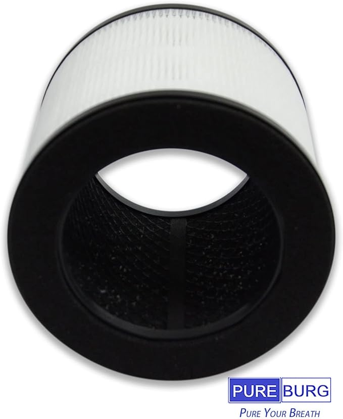 PUREBURG Replacement Filter Compatible with Himox H08 H08P Air Purifiers,2-Pack H13 HEPA 4-Stage Filtration Activated Carbon 2-in-1 Air Clean Dust VOCs