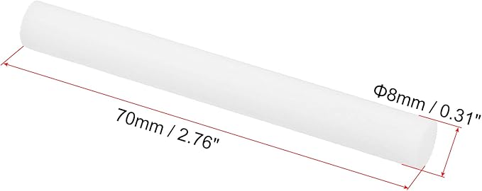 PATIKIL Humidifier Cotton Filter Sticks, 10 Pcs Refill Sticks Filter Wicks Replacement for USB Mini Humidifiers Portable Diffuser (2.76'' x 0.31''), White