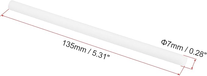 PATIKIL Humidifier Cotton Filter Sticks, 20 Pcs Refill Sticks Filter Wicks Replacement for USB Mini Humidifiers Portable Diffuser (5.31'' x 0.28''), White