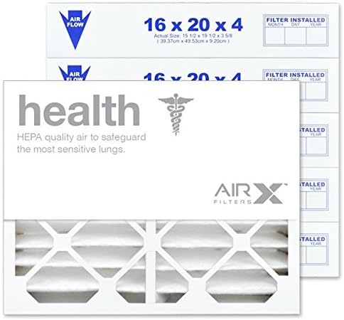 AIRX WICKED CLEAN AIR. 16x20x4 MERV 13 HVAC AC Furnace Air Filter Replacement for White Rodgers FR1000M-108 FR1000M-111, Health 6-Pack, Made in the USA