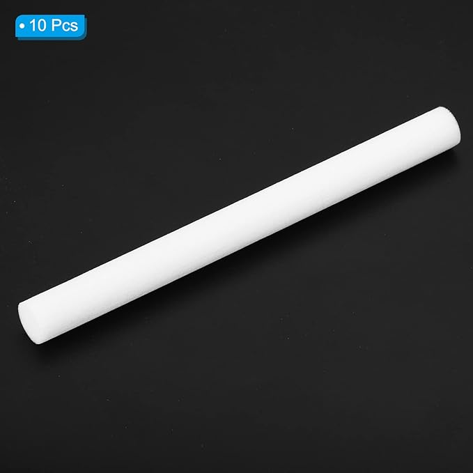 PATIKIL Humidifier Cotton Filter Sticks, 10 Pcs Refill Sticks Filter Wicks Replacement for USB Mini Humidifiers Portable Diffuser (4.72'' x 0.39''), White