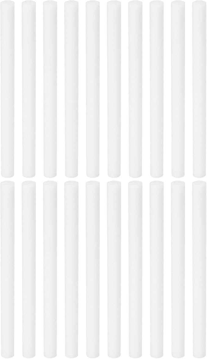 PATIKIL Humidifier Cotton Filter Sticks, 20 Pcs Refill Sticks Filter Wicks Replacement for USB Mini Humidifiers Portable Diffuser (3.94'' x 0.28''), White