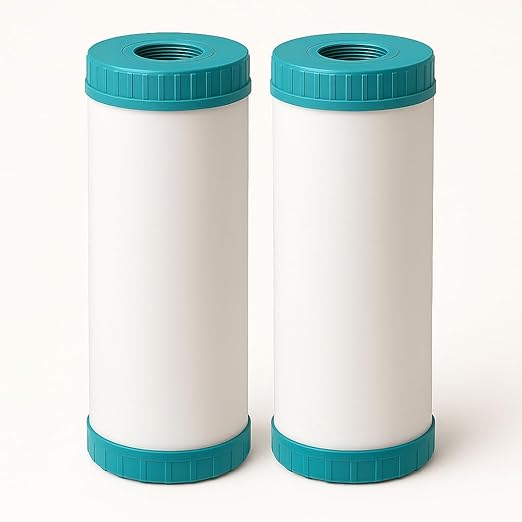 LiquaGen Polyphosphate Water Filter – Slow PHOS Media for Limescale, Rust & Corrosion | Pre-Filter for Water Heaters, Boilers, Ice Machines, Coffee Makers & Vending Systems (2, 4.5" X 10")