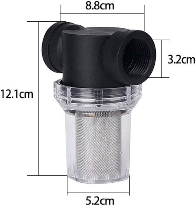 1Pcs Garden Pond 1 inch Inline Mesh Strainer Water Pump Filter Irrigation High Flow Pipeline Filter Garden Interface Strainer(Size:40 mesh)
