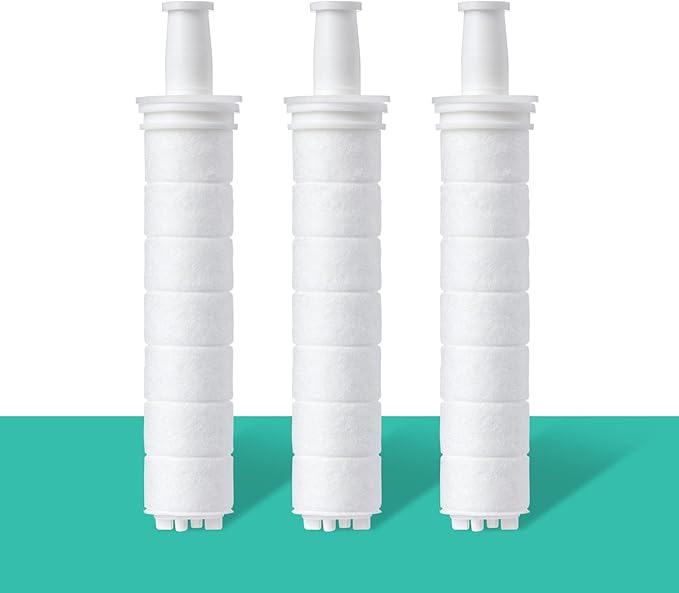 Sediment Filter for Barumi Pluo Showerhead | 3-Pack, Removes Rust and Impurities from Tap Water, Filters Fine Particles, Promotes Healthy Skin and Hair, Easy Installation
