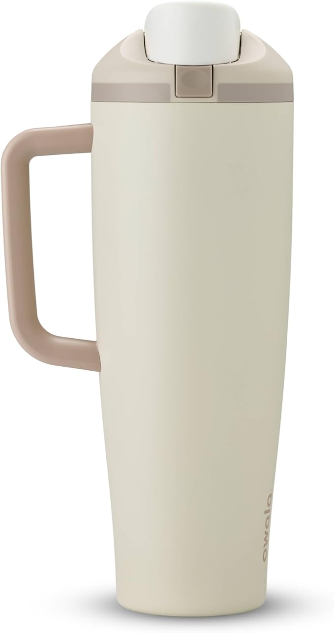 Owala FreeSip Tumbler - Stainless Steel - 40-oz. - Tan (Lightly Toasted)